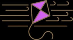 Kite icon representing adaptable content
