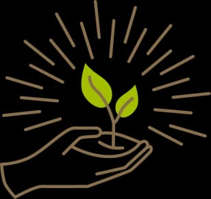 Plant icon representing program support